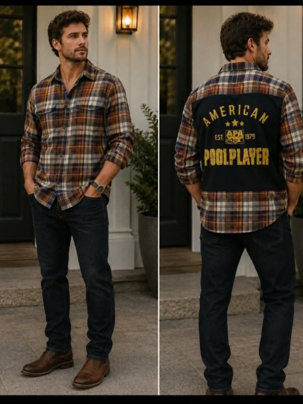 Eddie Bauer Men’s Plaid Button Down Shirt XXL Fits Like XL
